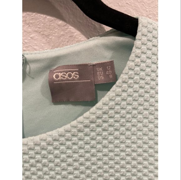 ASOS Aqua Shot Sleeve Mini Dress - Picture 2 of 3